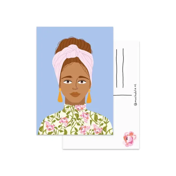 Ansichtkaart Portret Girl 2
