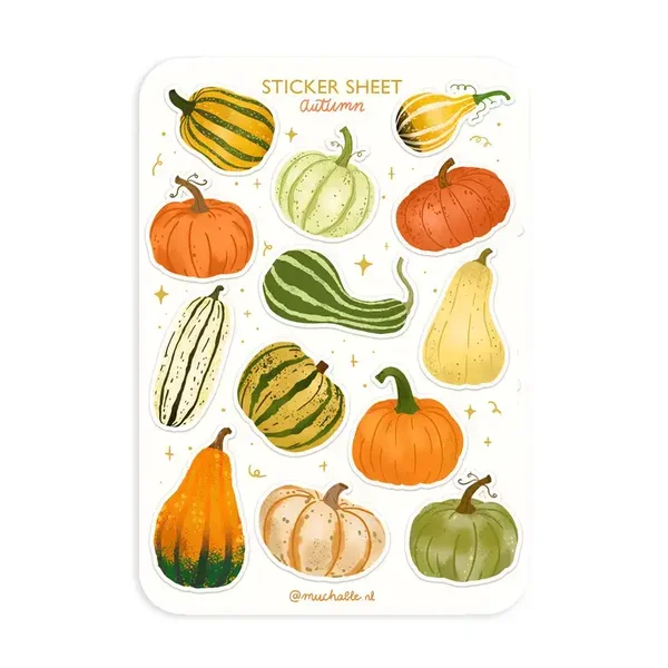 A6 Stickersheet Pumpkins