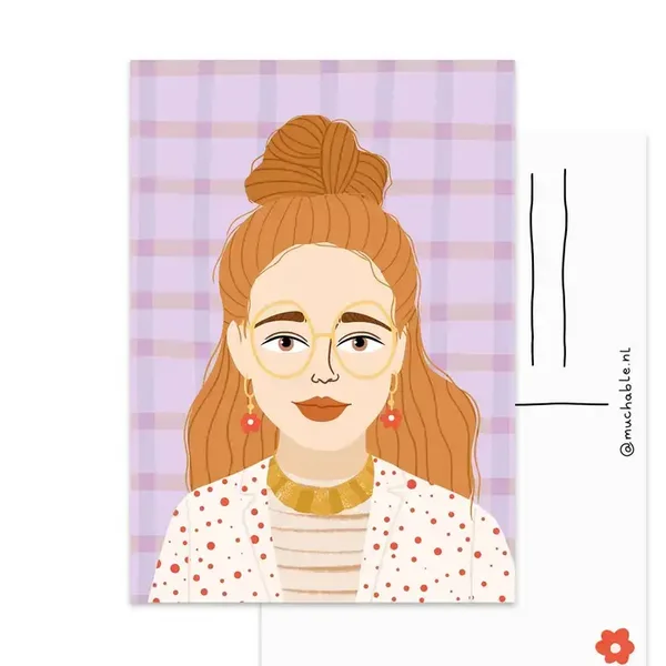 Ansichtkaart Portret Girl 3