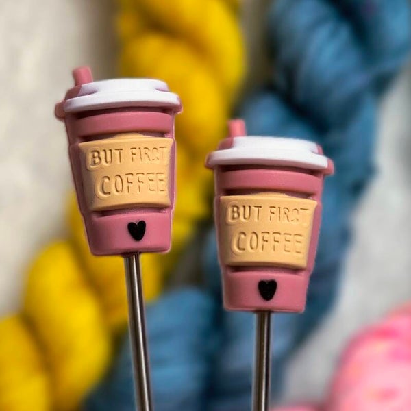 Naaldstopper Coffee cup roze 3D