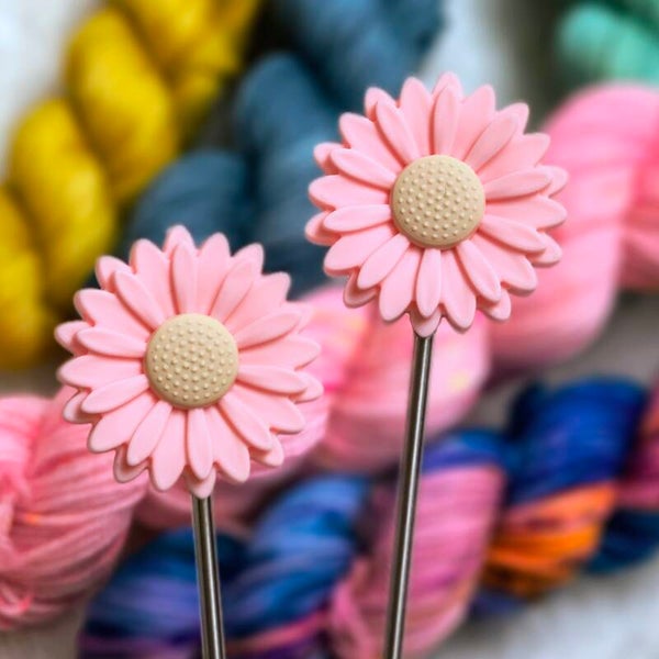 Naaldstoppers roze bloem groot 2D