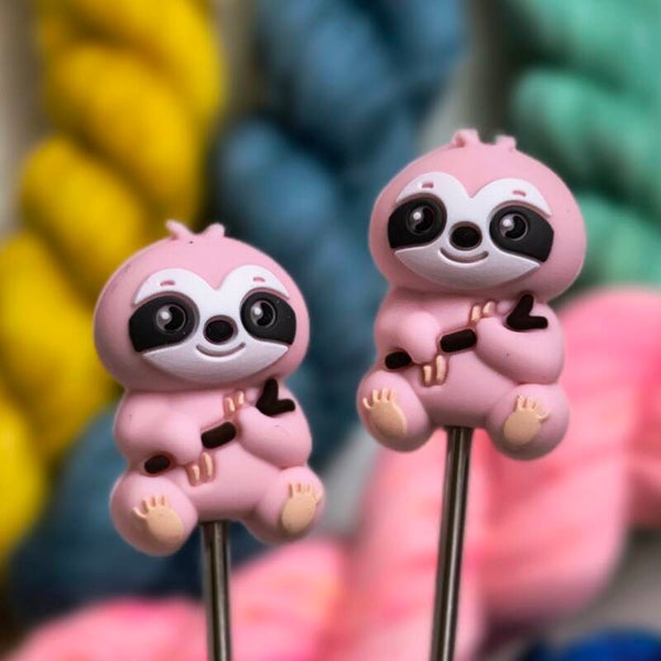 Naaldstoppers Luiaard roze 3D