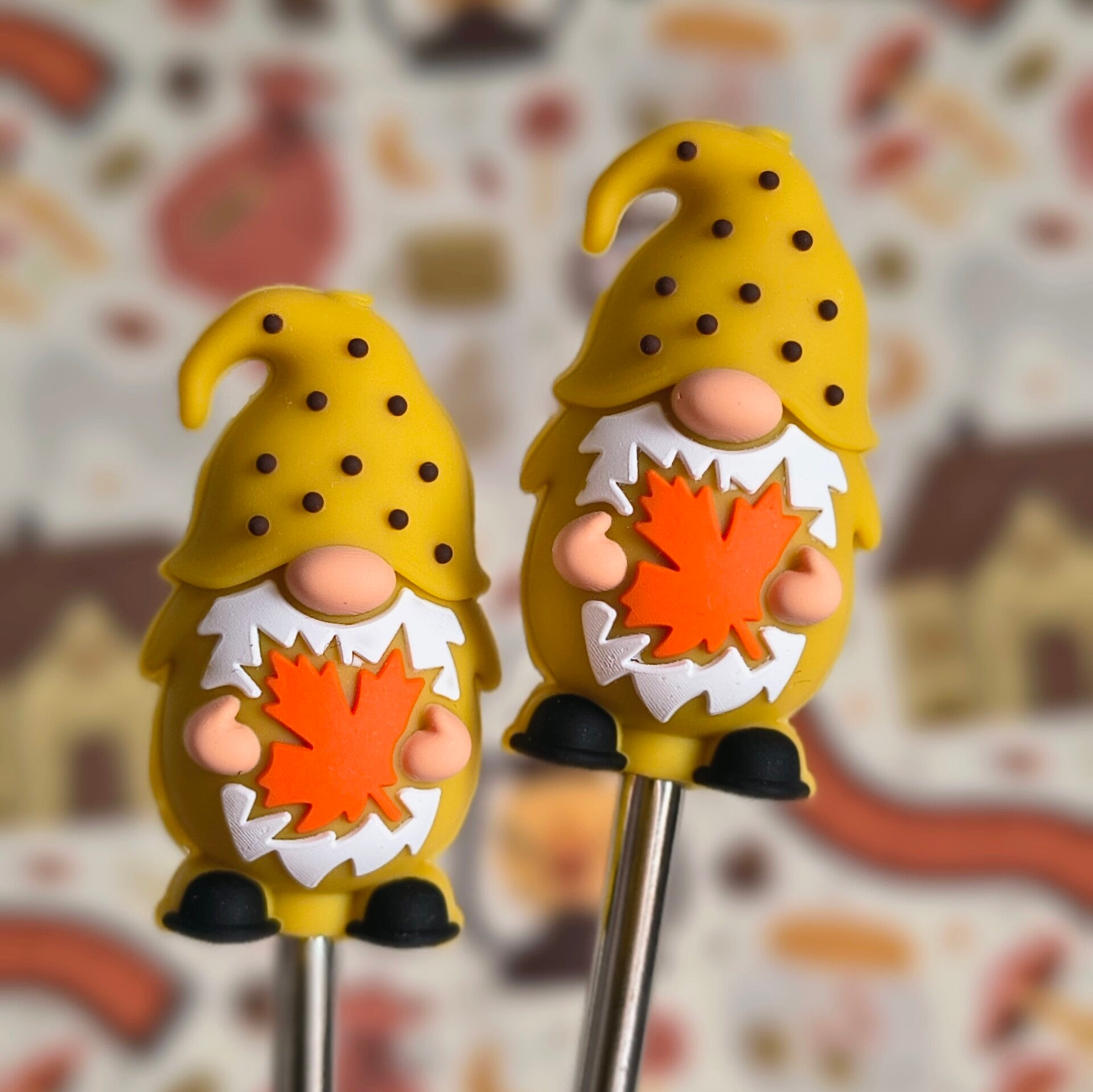 Gnome herfstblad 3D