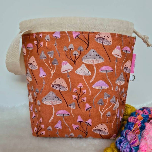 Pink mushrooms
