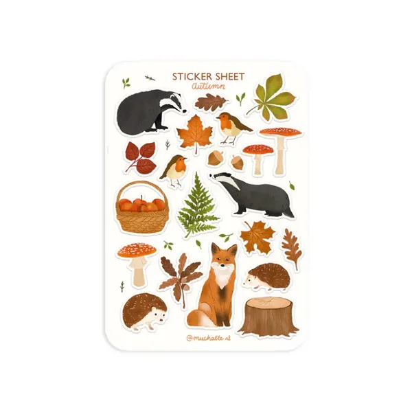 A6 Stickersheet Autumn