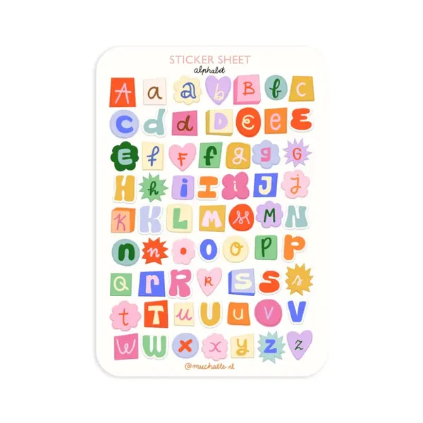 A5 Stickersheet Letters 3