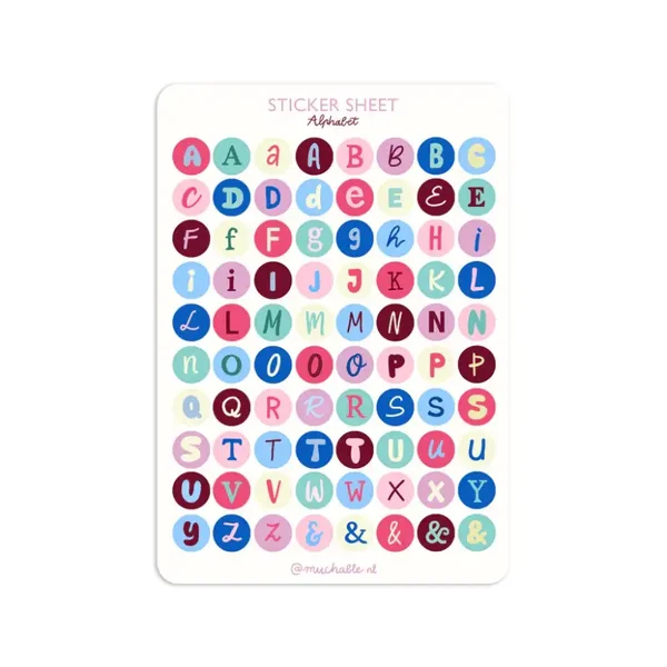 A5 Stickersheet Letters 4