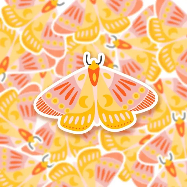 Vinyl sticker Moth