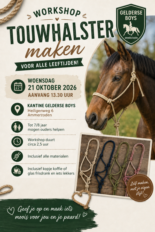 Touwhalster maken 21-10-2026