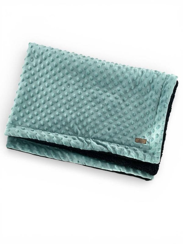 Kuscheldecke "Minky-Fleece türkis"