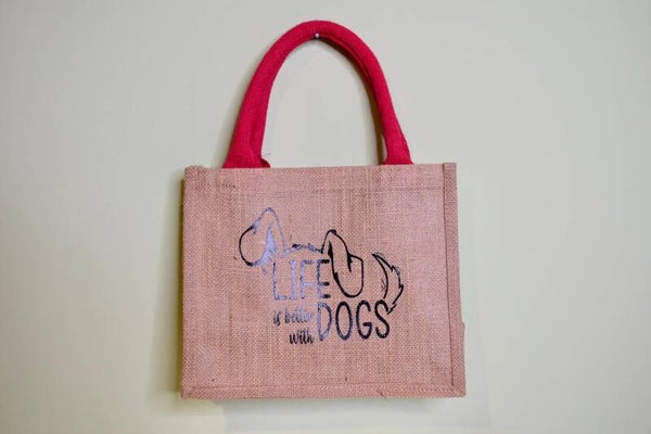 Shopper klein "Life is better with Dogs"