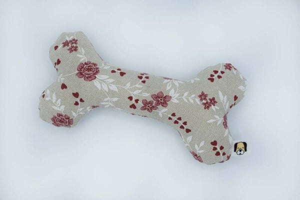 Spielknochen Blümchen in 2 verschiedenen Größen