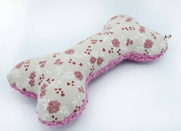 Spielknochen Blümchen trifft Plüsch in 4 verschiedenen Größen