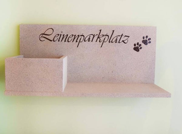 Hundegarderobe mit Box - beige (Sandoptik)
