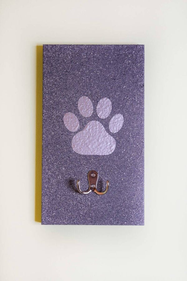 Hundegarderobe hellgrau (Steinoptik)