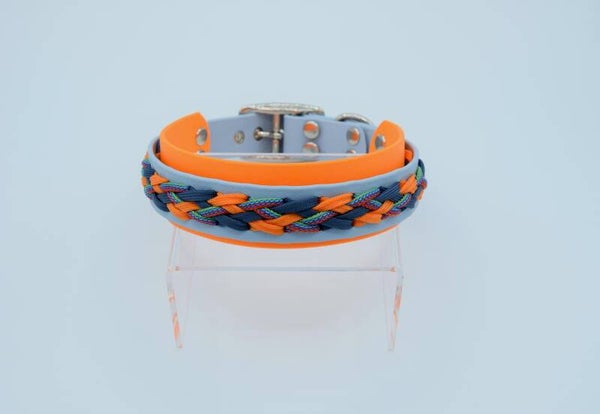 Halsband - Biothane trifft Paracord "37-42cm"
