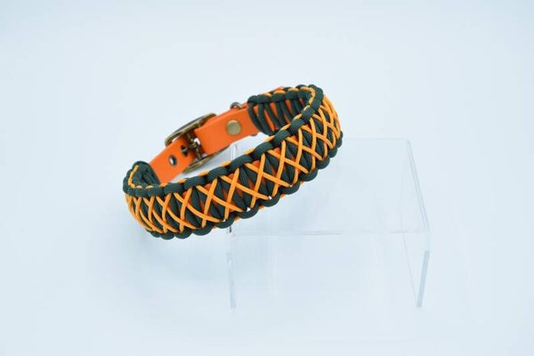 Halsband Biothane trifft Paracord "33-37cm"