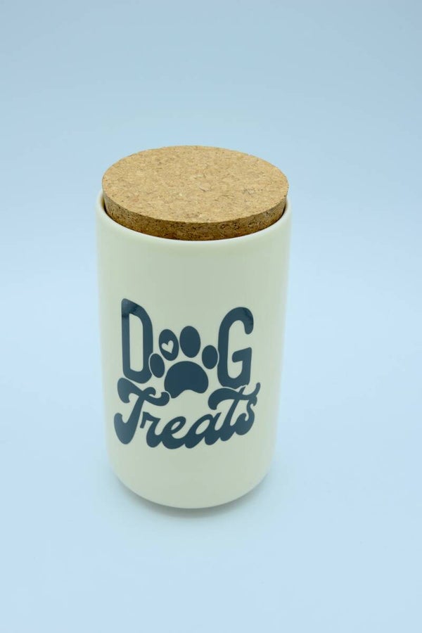 Leckerliglas aus Keramik "Dog treats"