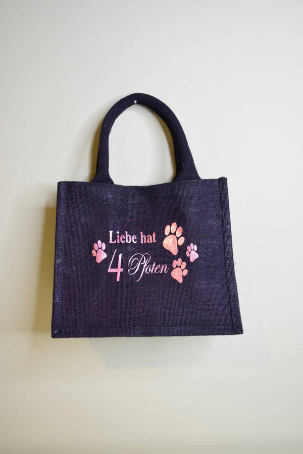 Shopper klein "Liebe hat 4 Pfoten"