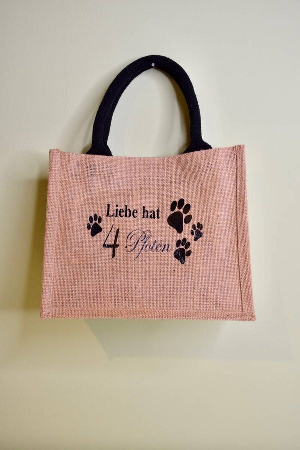 Shopper klein "Liebe hat 4 Pfoten"