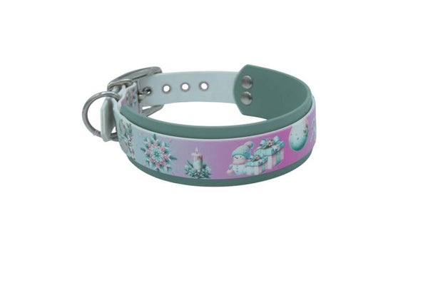 Halsband Biothane "Winterwonderland" - Größe M