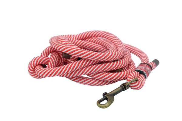 Leine aus Tau "Rot-Weiss"