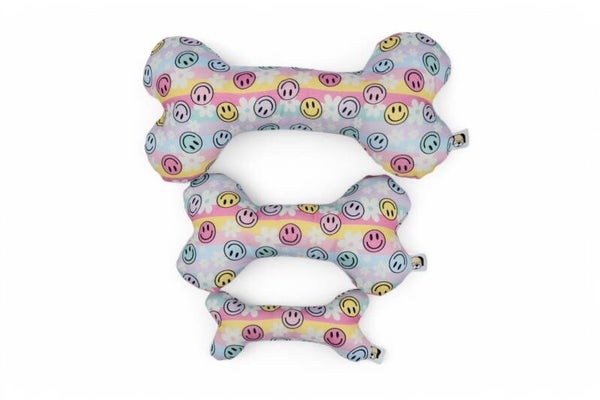 Spielknochen "Smileys" - in 3 verschiedenen Größen