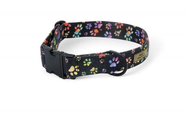 Halsband "Bunte Pfoten" - in 3 verschiedenen Größen
