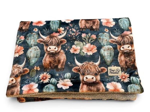 Kuscheldecke "Highland-Kuh"