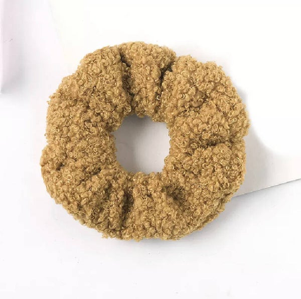 Teddy Scrunchie oker geel