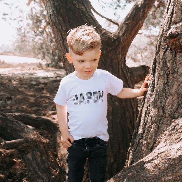 Naam shirt Voorkant (11 lettertypes)