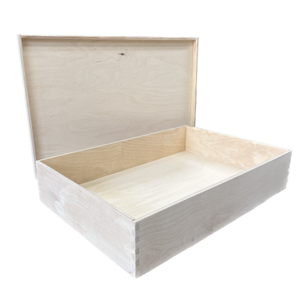 Houten speelbak met deksel XL