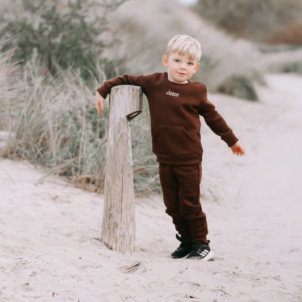 Trainingspak donkerbruin