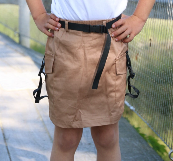 Cargo rokje lichtbruin