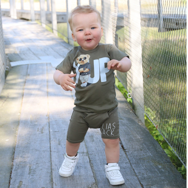 Broekje met naam groen