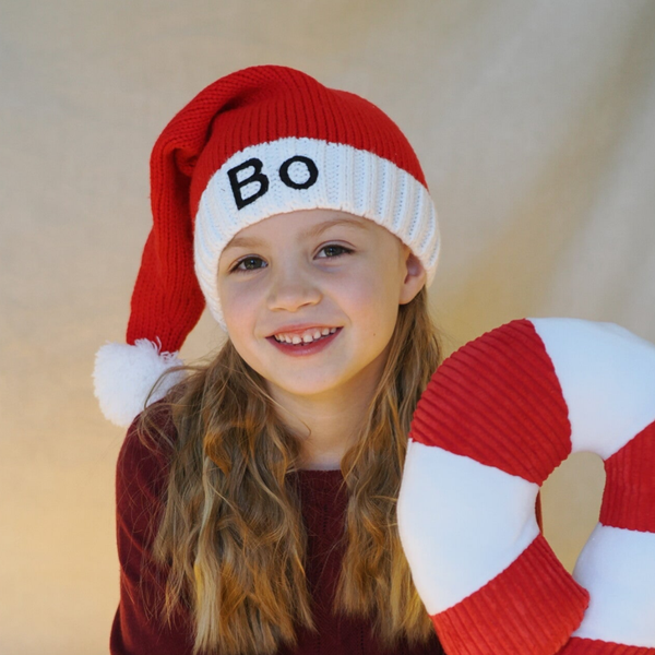 Gebreide kerstmuts vanaf 2 jaar
