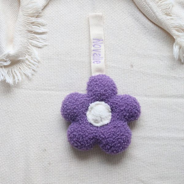 Madelief lila teddy speendoekje