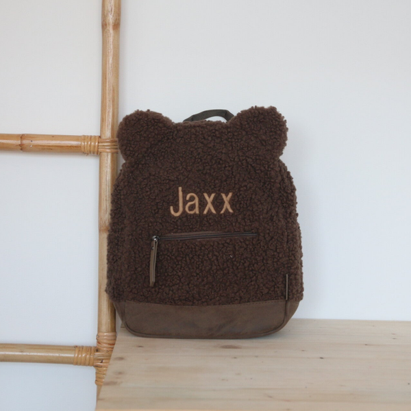 Teddy tas beer donkerbruin