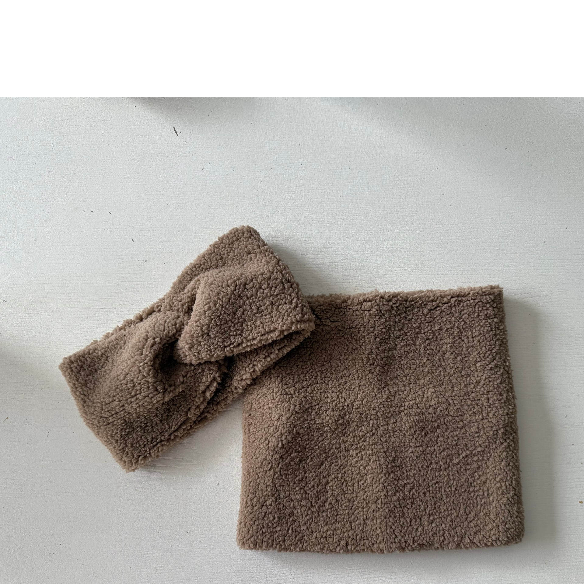 Teddy twist set taupe 5- volwassen