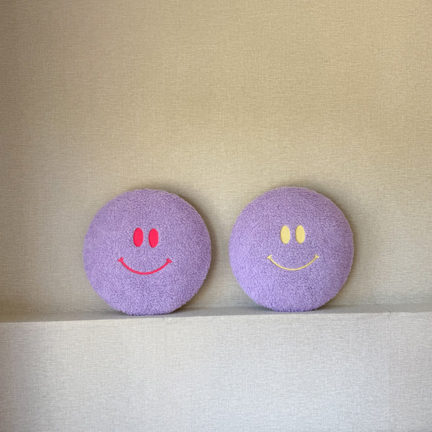 Teddy smiley lamp lila