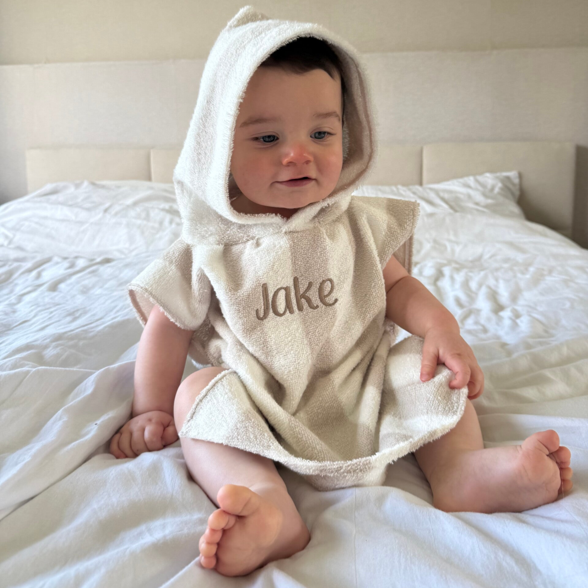 Poncho baby streep 0 - 1,5 jaar