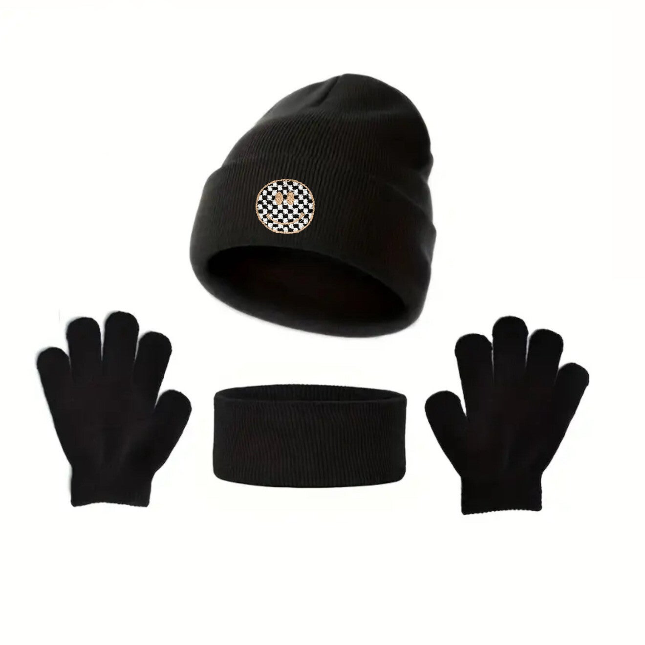 Winterset 3-delig zwart