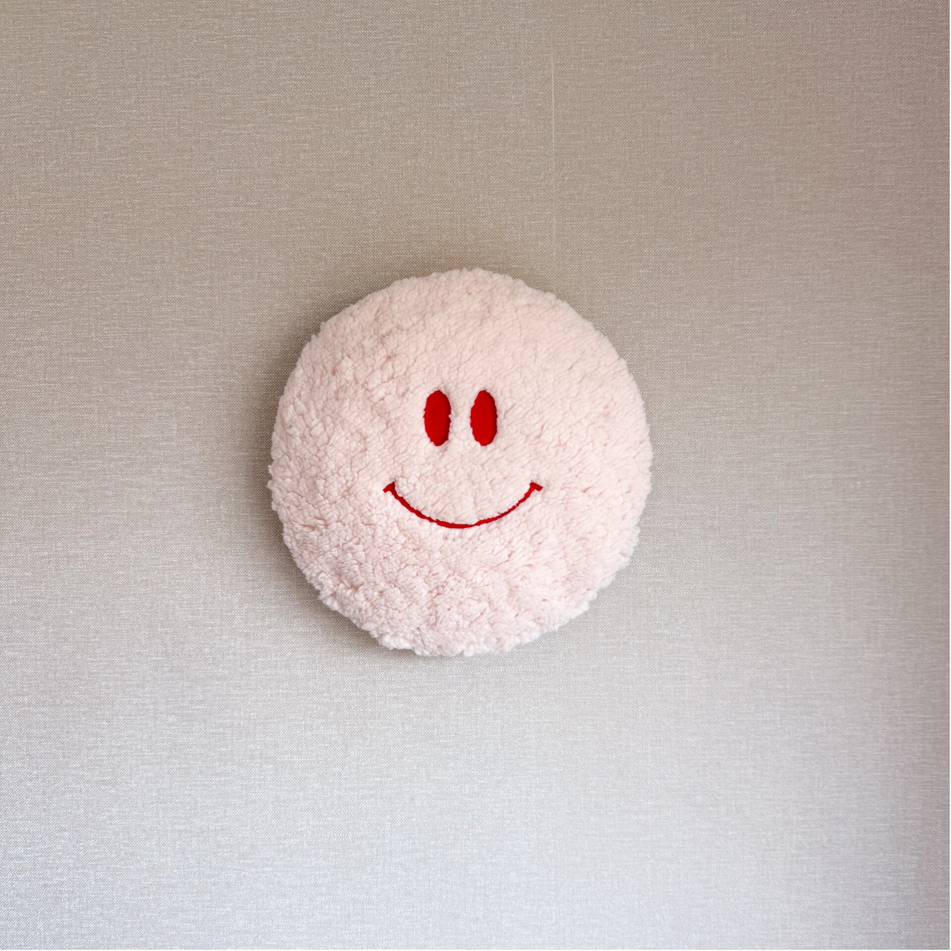 Teddy smiley lamp licht roze
