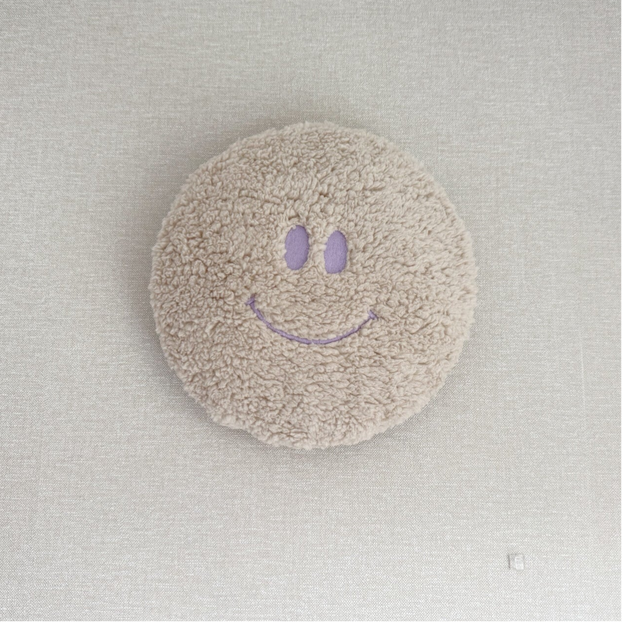 Teddy smiley lamp beige/lila