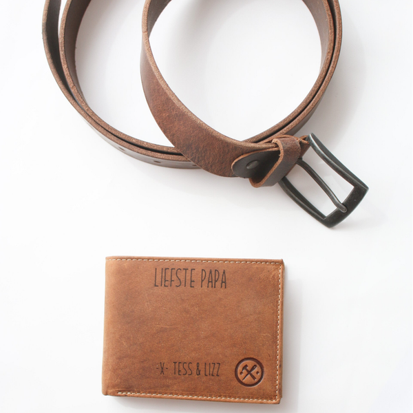 Portemonnee set bruin