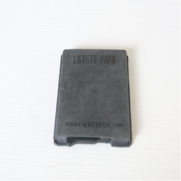 Creditcard houder grijs/zwart mat