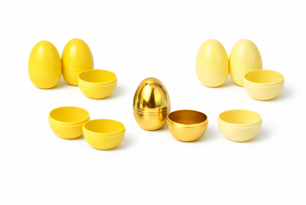 Gele paaseieren set