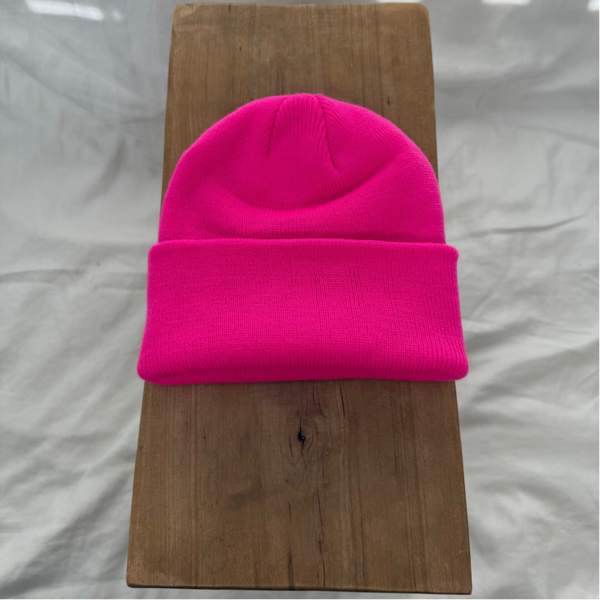 Muts neon roze 0-12 maanden