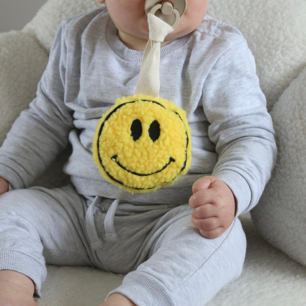 Little smiley speendoekje geel