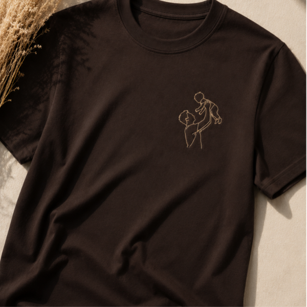 Vaderdag shirt donkebruin